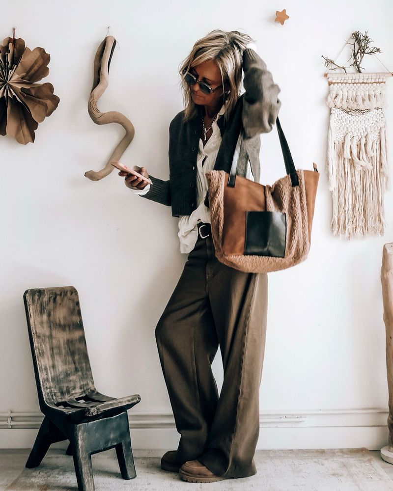 El shopper PATCHWORK en cuero