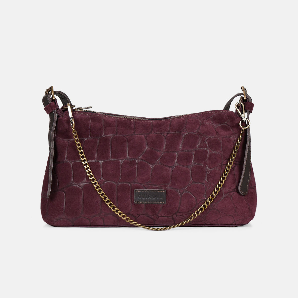 Coco Shoulder and Crossbody Bag in Suede CUIROTS