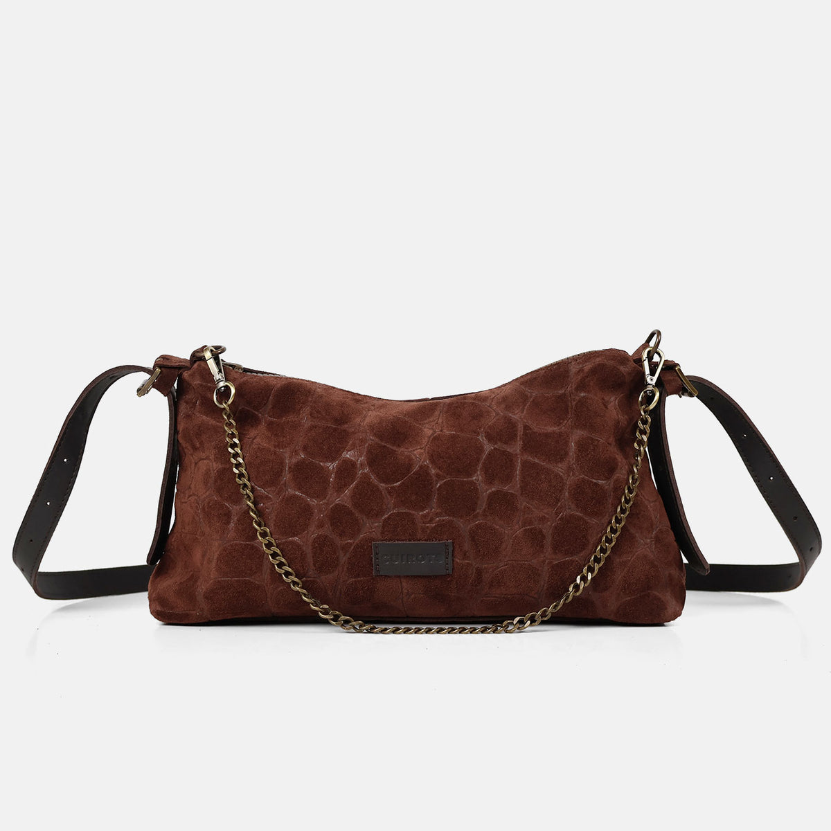 Sac à épaule et bandoulière Coco en croûte de cuir CUIROTS