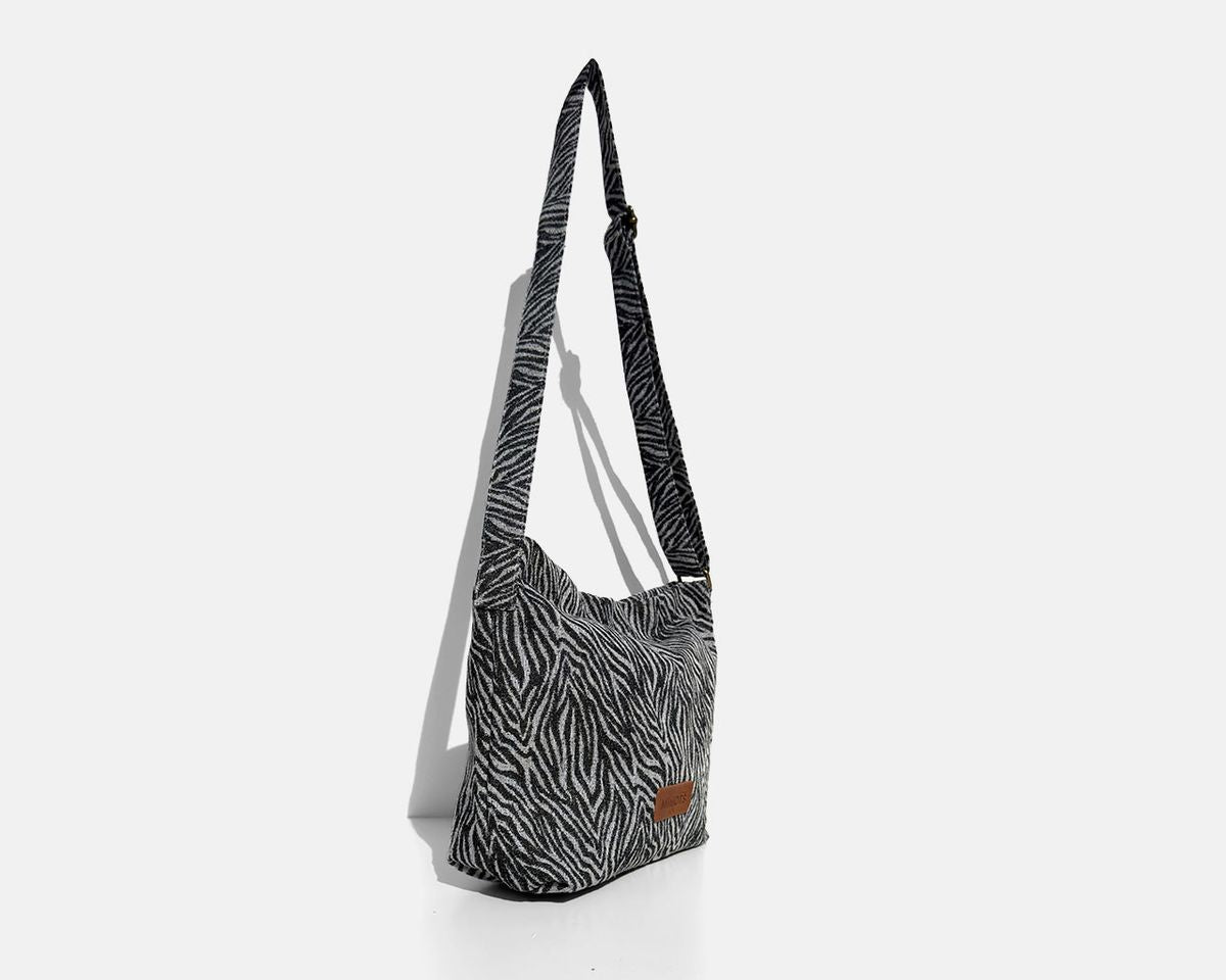 Bolsa bandolera mediana MINIOTS zebra