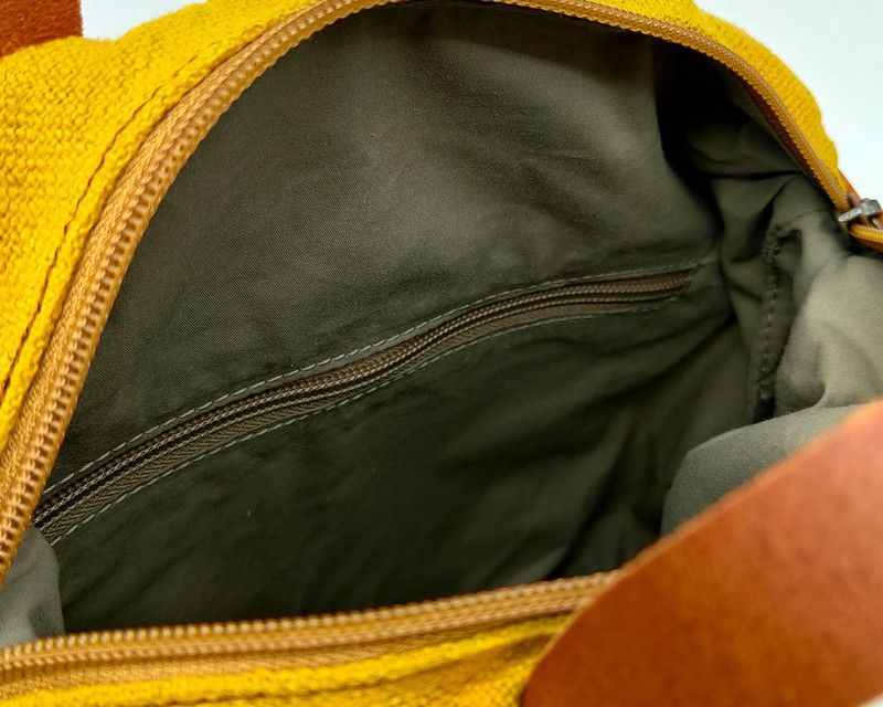 Bolsa de mano CUIROTS de lino reciclado