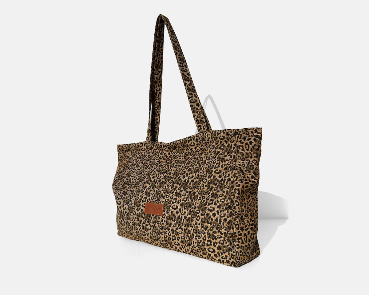 Bolsa tipo shopper grande MINIOTS Leopardo