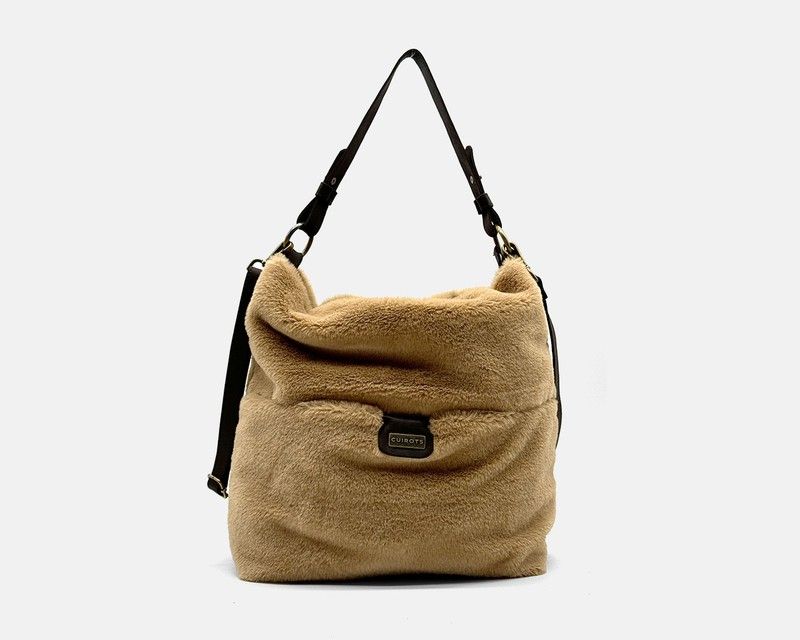 Bolso de hombro grande CUIROTS Grosseto con pelito