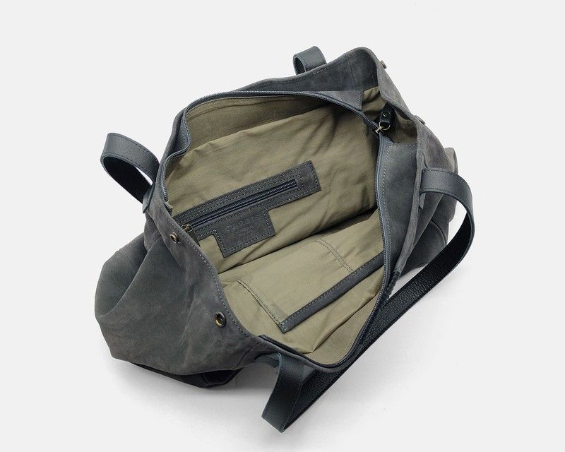 Bossa d'espatlla tipus Tote Bag CUIROTS Bi de serratge i pana