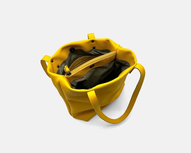 Bolso de hombro shopper CUIROTS seta de piel