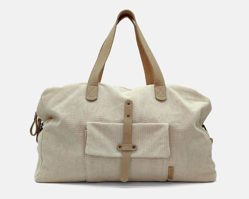 Bolso de mano y bandolera CUIROTS Mist de lona y piel