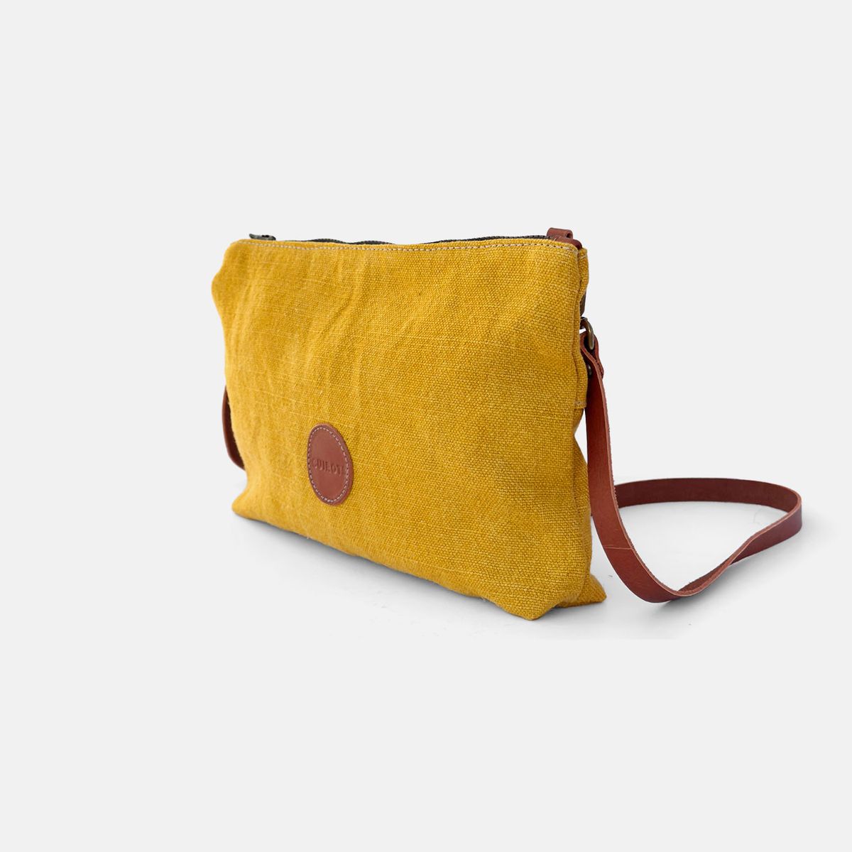 Bolso de mano y bandolera lino CUIROTS Louise