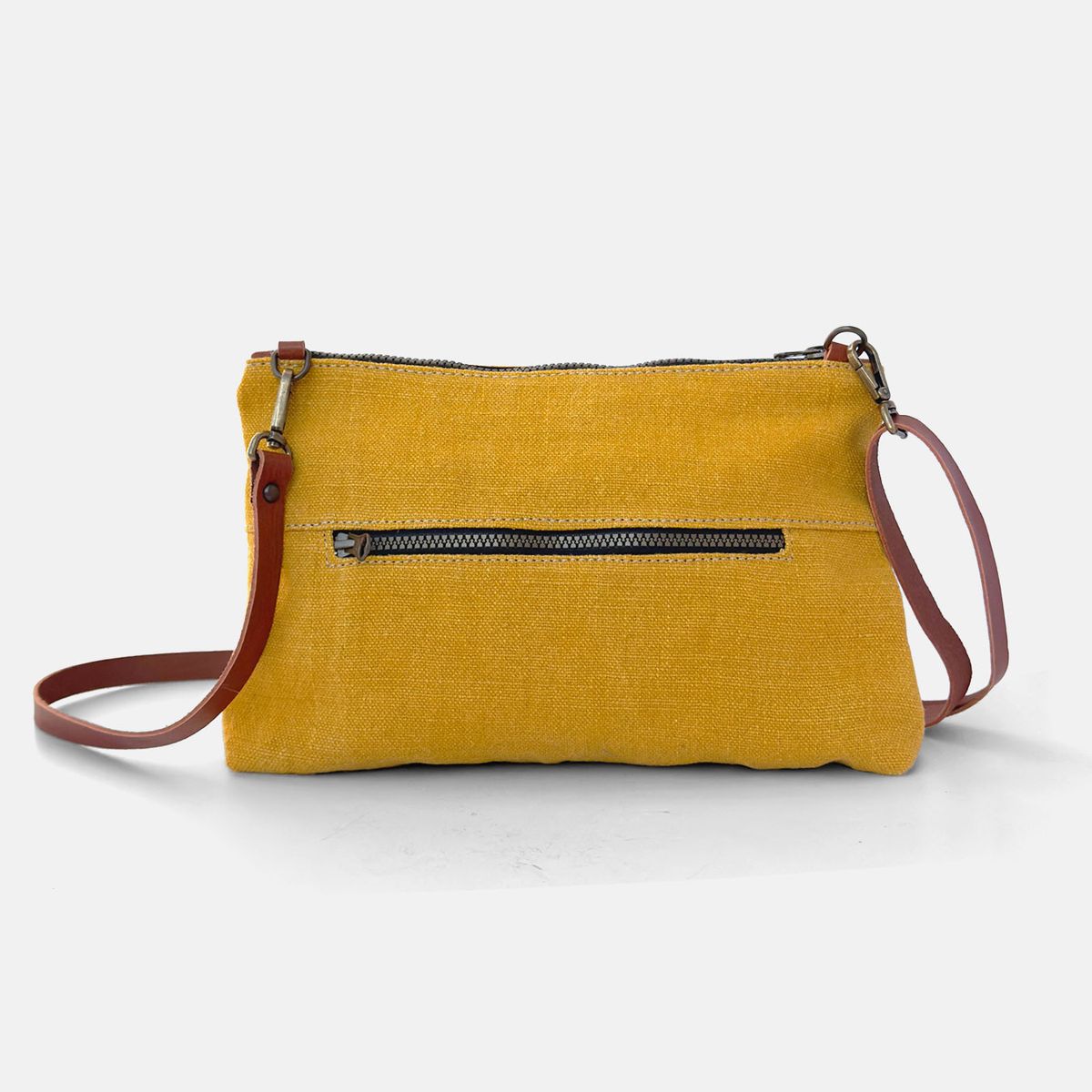 Bolso de mano y bandolera lino CUIROTS Louise