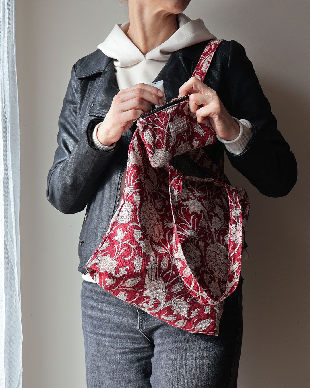 Bolso tipo shopper MINIOTS MiniCarmín
