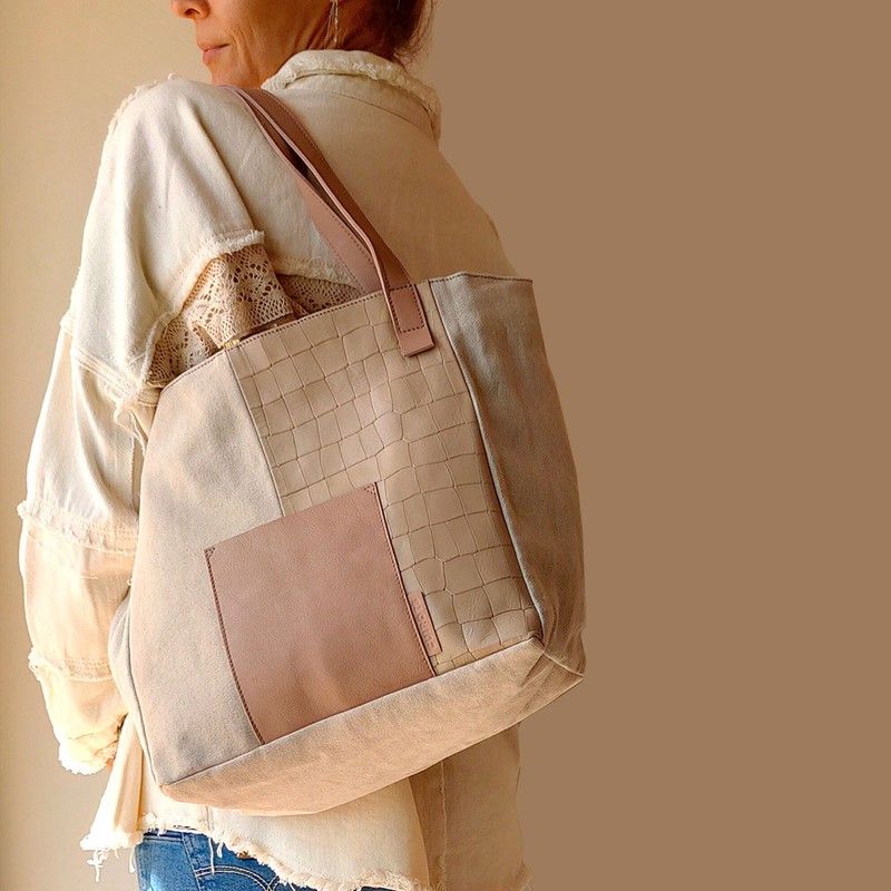 CUIROTS Patchwork Tote Bag
