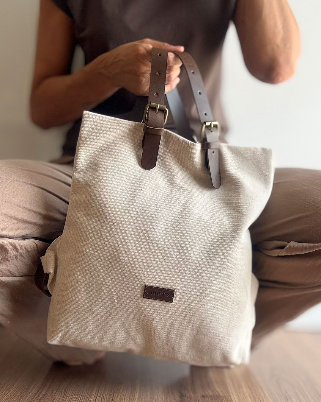 Mochila CUIROTS Summer de algodón efecto lavado