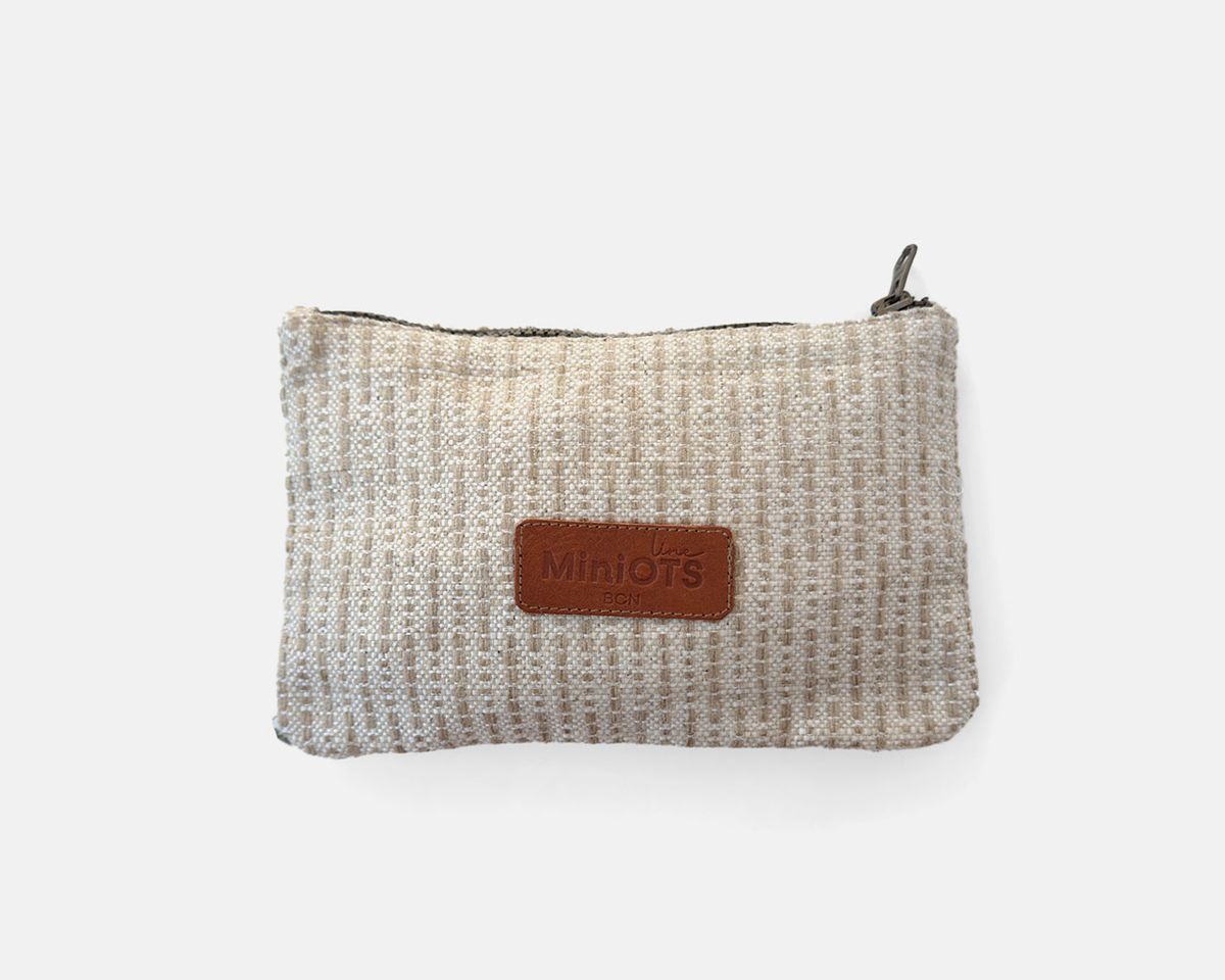 Necessaire gran MINIOTS ratlles beix