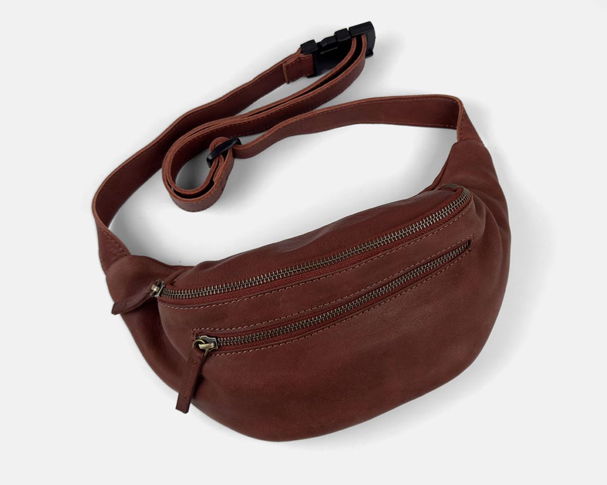 Ronyonera bandolera CUIROTS Classic de pell