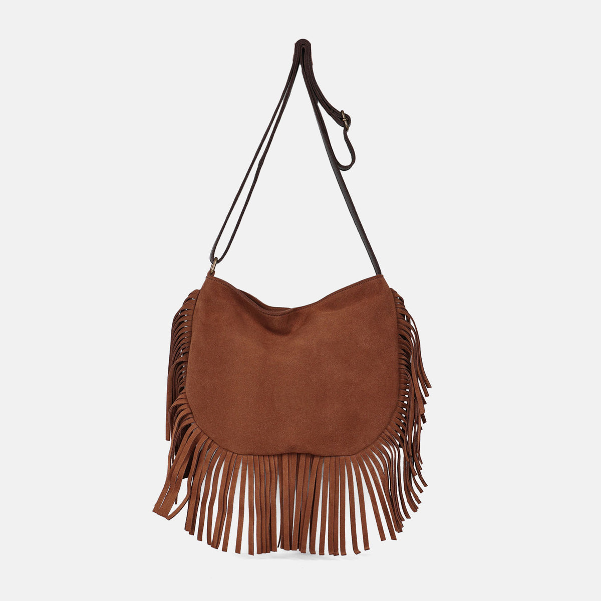 Bandolera de flecos Bravo de serraje CUIROTS