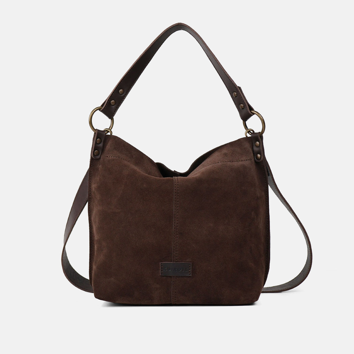 CUIROTS Zoe Suede Shoulder & Crossbody Bag