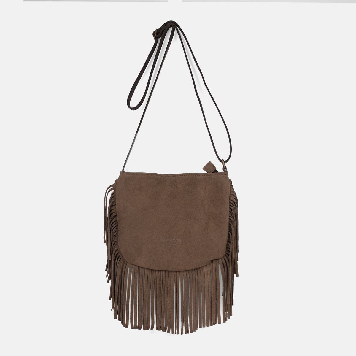 Bandolera de flecos Bravo de serraje CUIROTS