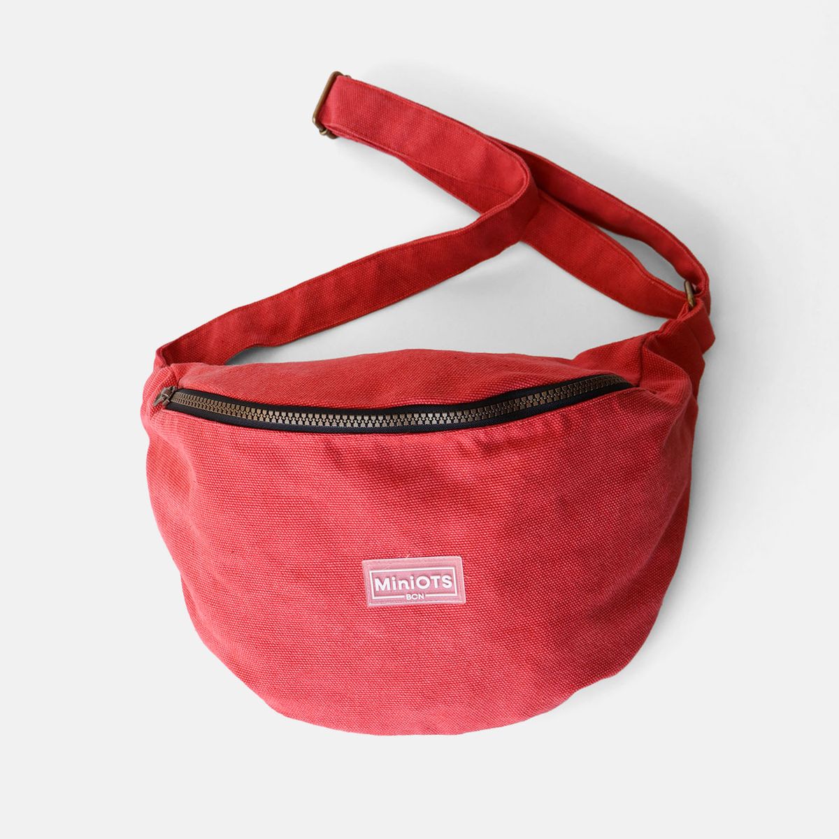 Bandolera riñonera grande MINIOTS Minicanva con efecto lavado