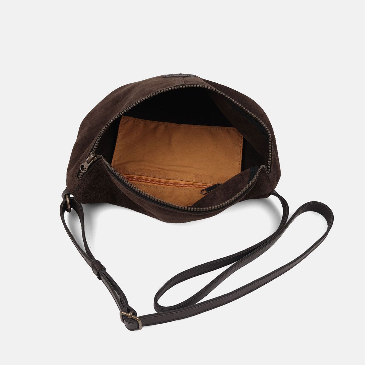 Bandolera riñonera Zoe de serraje CUIROTS