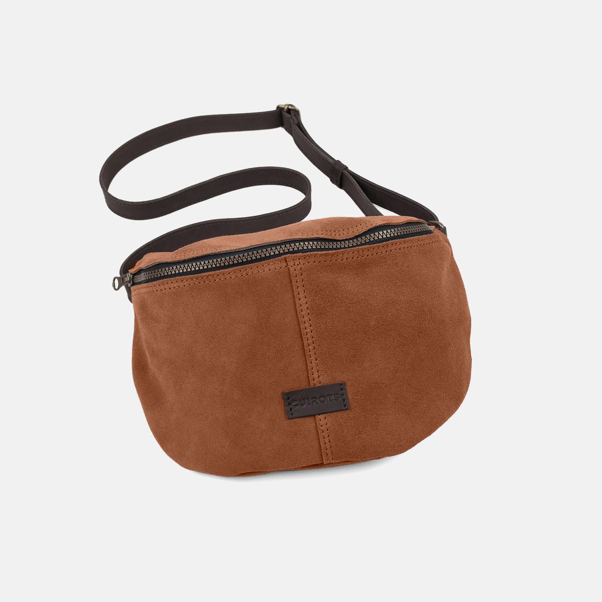 Bandolera riñonera Zoe de serraje CUIROTS