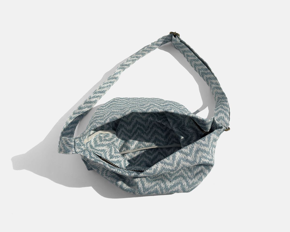 MINIOTS Medium Ethnic-Print Crossbody Bag, Blue