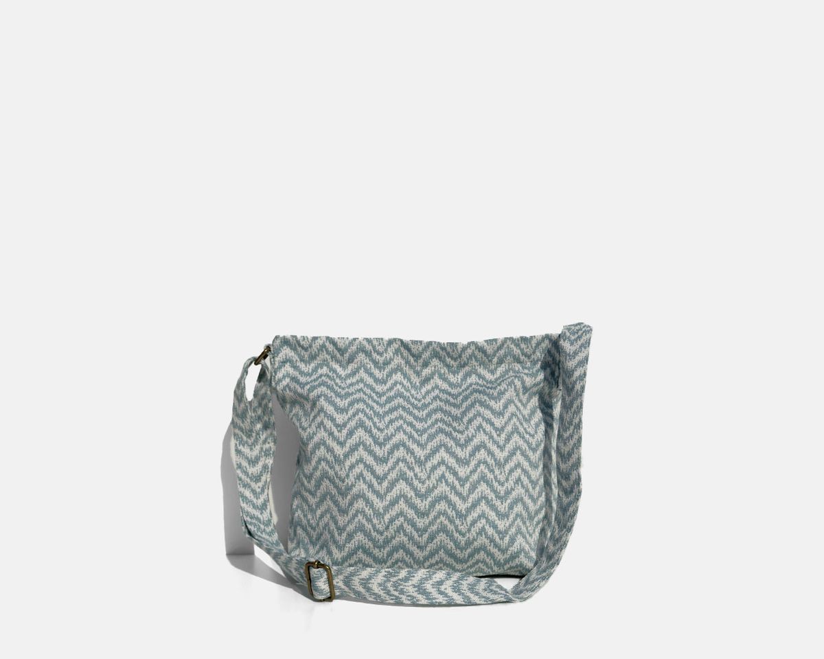 MINIOTS Medium Ethnic-Print Crossbody Bag, Blue