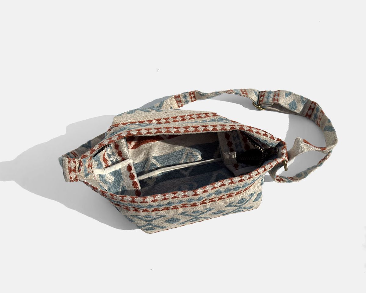 Sac bandoulière moyen MINIOTS ethnique caldera