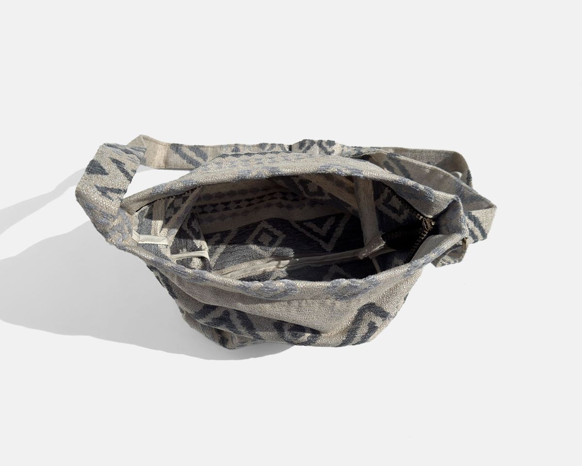 Bossa bandolera mitjana MINIOTS ètnic gris