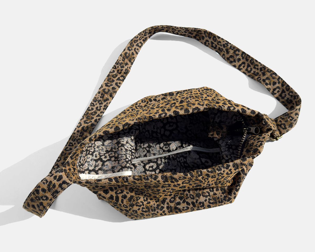Bolsa bandolera mediana MINIOTS Leopardo
