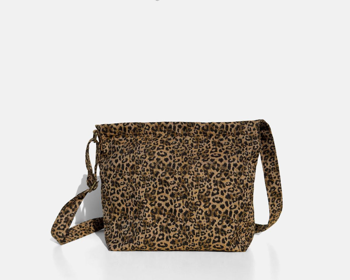 Bolsa bandolera mediana MINIOTS Leopardo