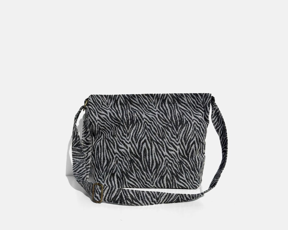 Bossa bandolera mitjana MINIOTS zebra