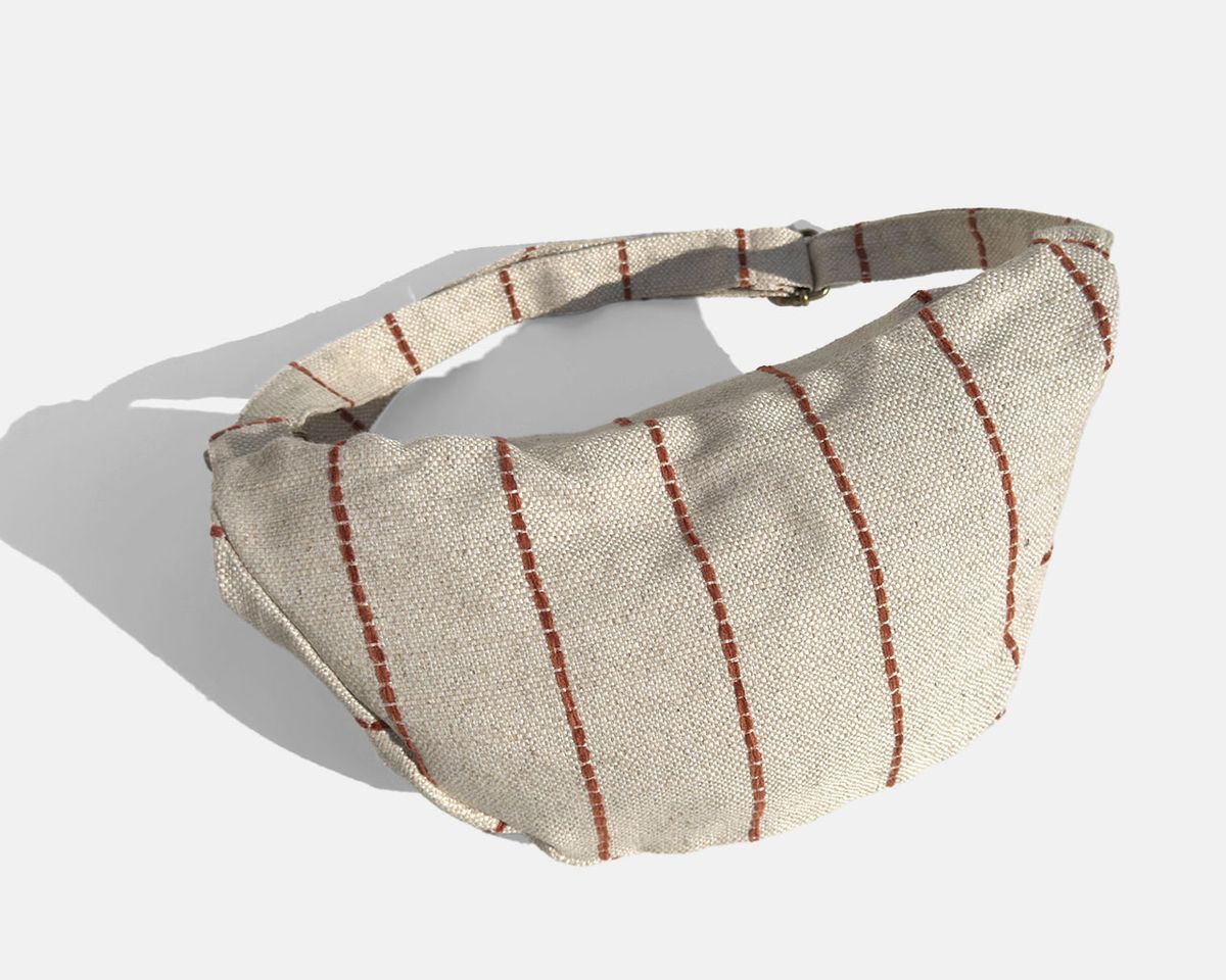 Bolsa bandolera pequeña MINIOTS  rayas caldera