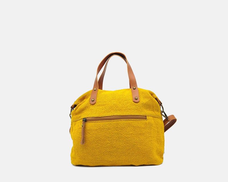 Bolsa de mano CUIROTS de lino reciclado