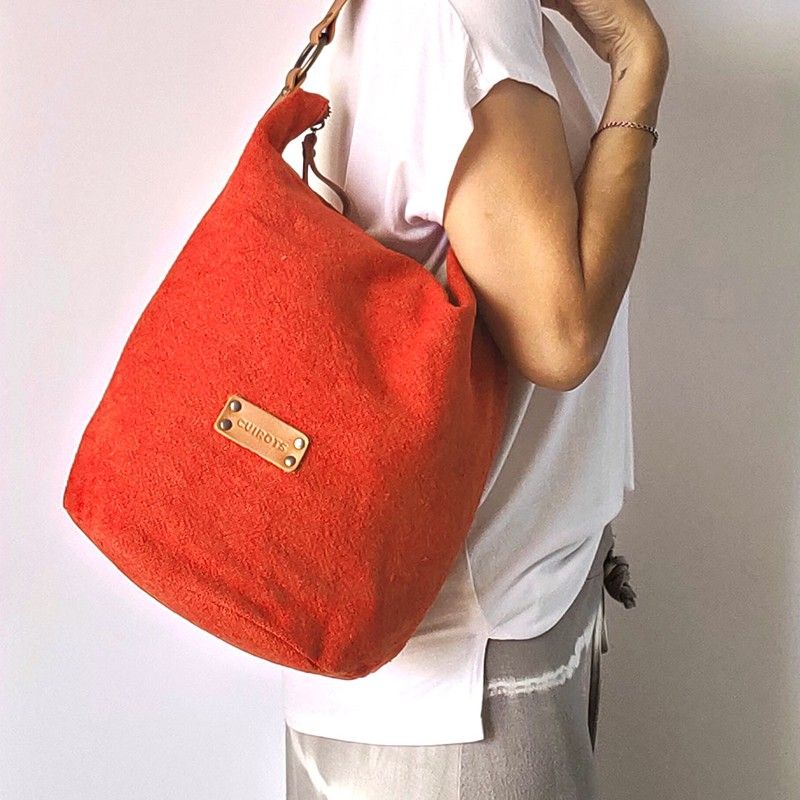 Bolso de hombro CUIROTS de lino reciclado