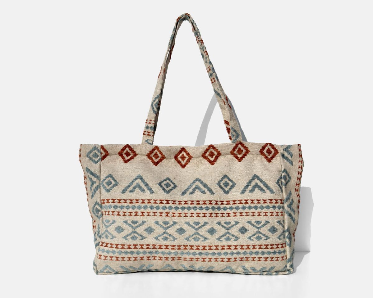 Bolsa tipo shopper grande  MINIOTS étnico caldera
