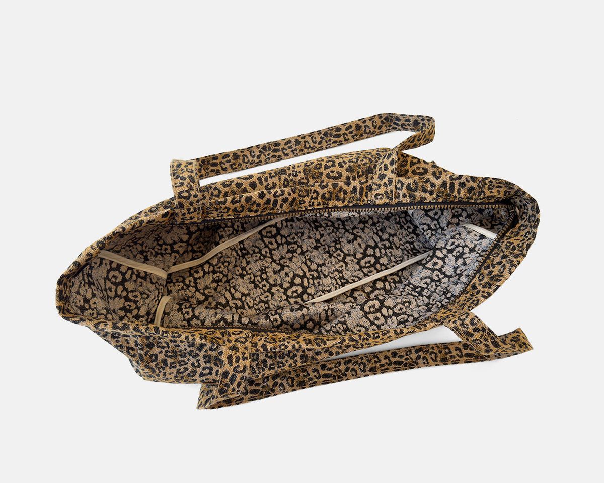 Bolsa tipo shopper grande  MINIOTS Leopardo