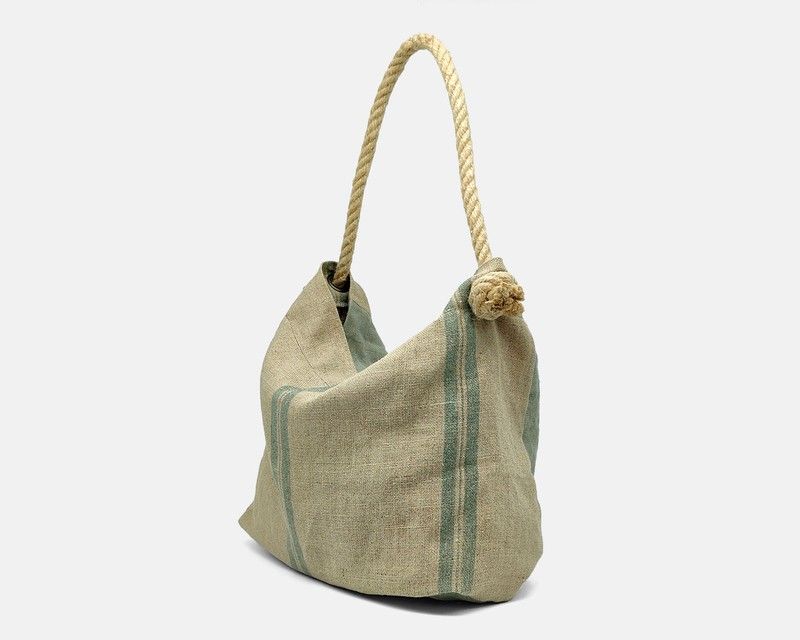 Bolso de hombro de lino CUIROTS Weekend
