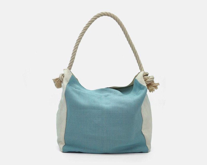 Bolso de hombro de lino CUIROTS Weekend