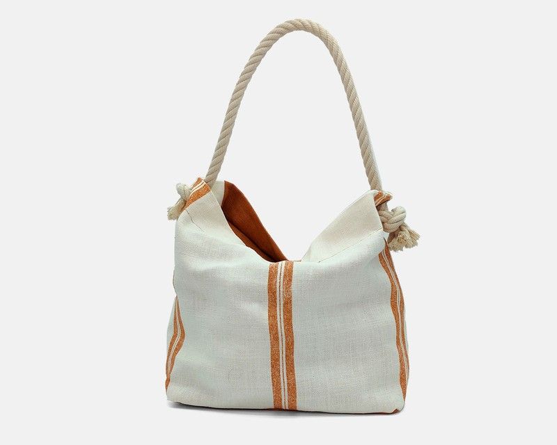 Bolso de hombro de lino CUIROTS Weekend