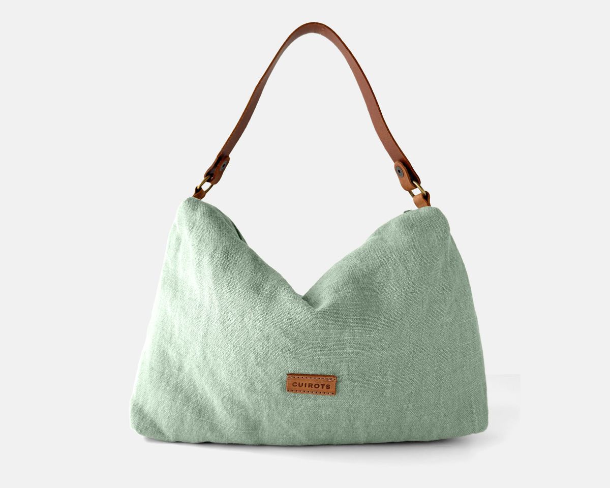 Bolso de hombro lino CUIROTS Louise
