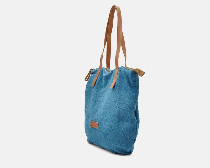 Bolso de hombro shopper de lino