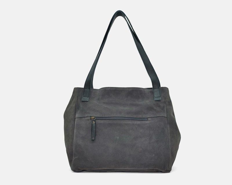 Bossa d'espatlla tipus Tote Bag CUIROTS Bi de serratge i pana
