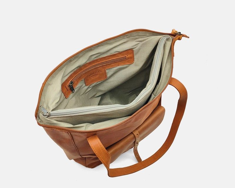 Bossa d'espatlla tipus Tote CUIROTS Original de pell