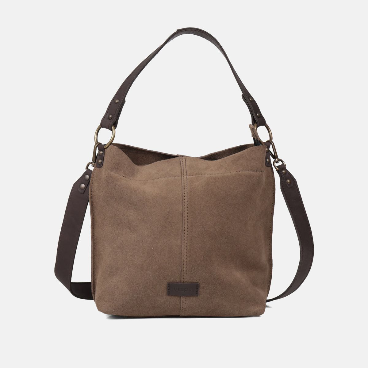 Bolso de hombro y bandolera Zoe de serraje CUIROTS