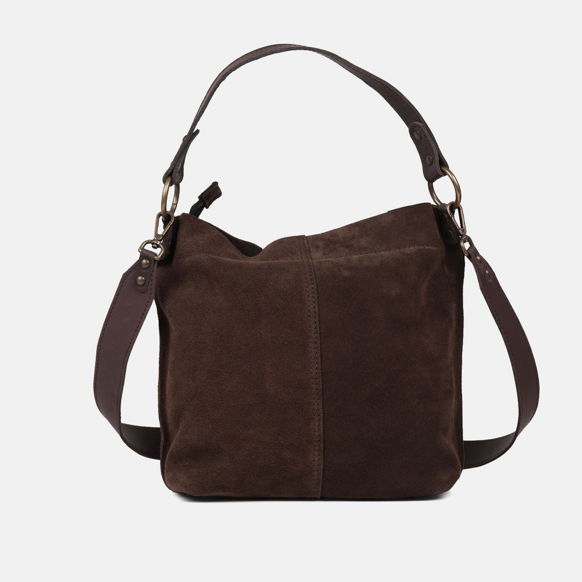 CUIROTS Zoe Suede Shoulder & Crossbody Bag
