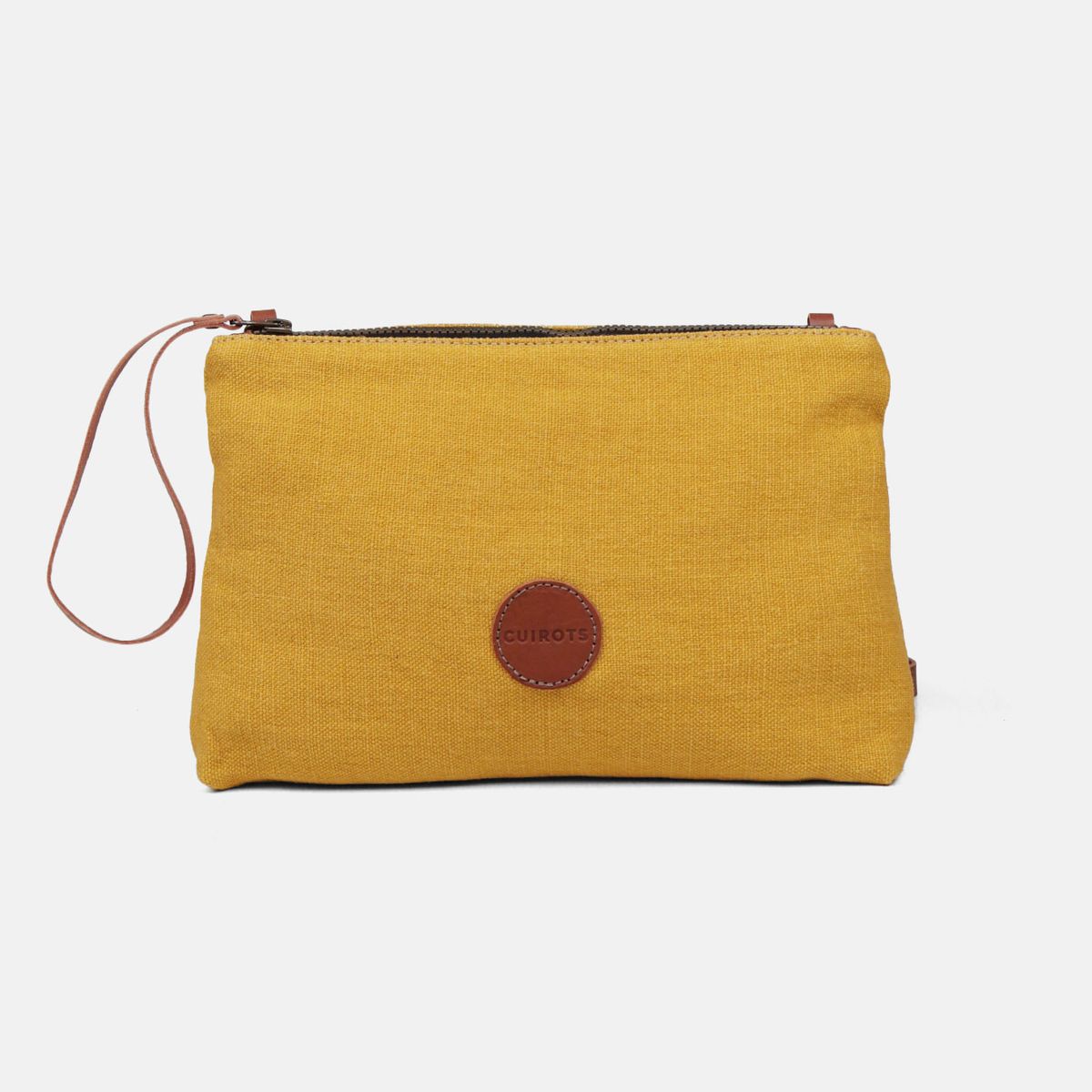 Bolso de mano y bandolera lino CUIROTS Louise