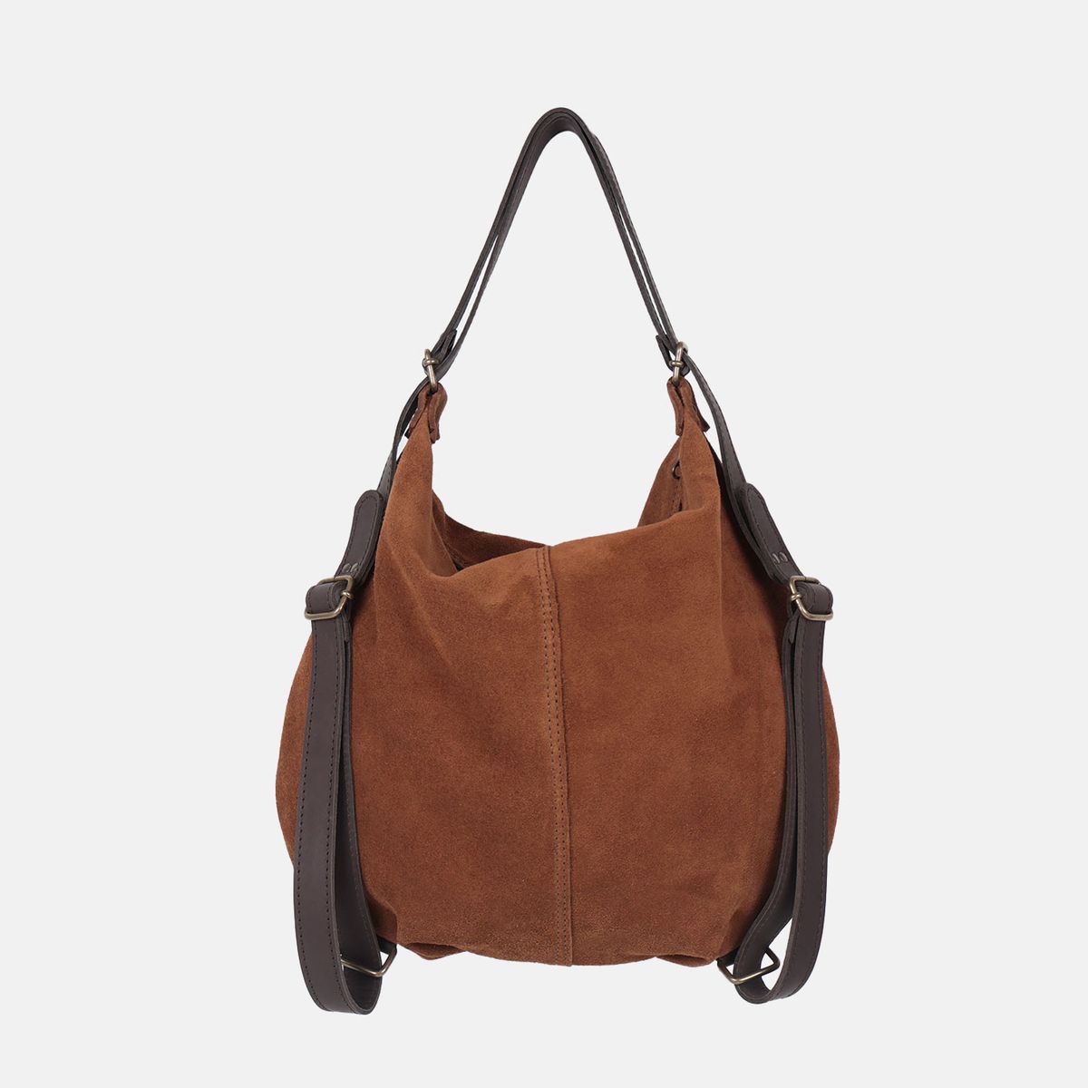 Bolso mochila Zoe de serraje CUIROTS