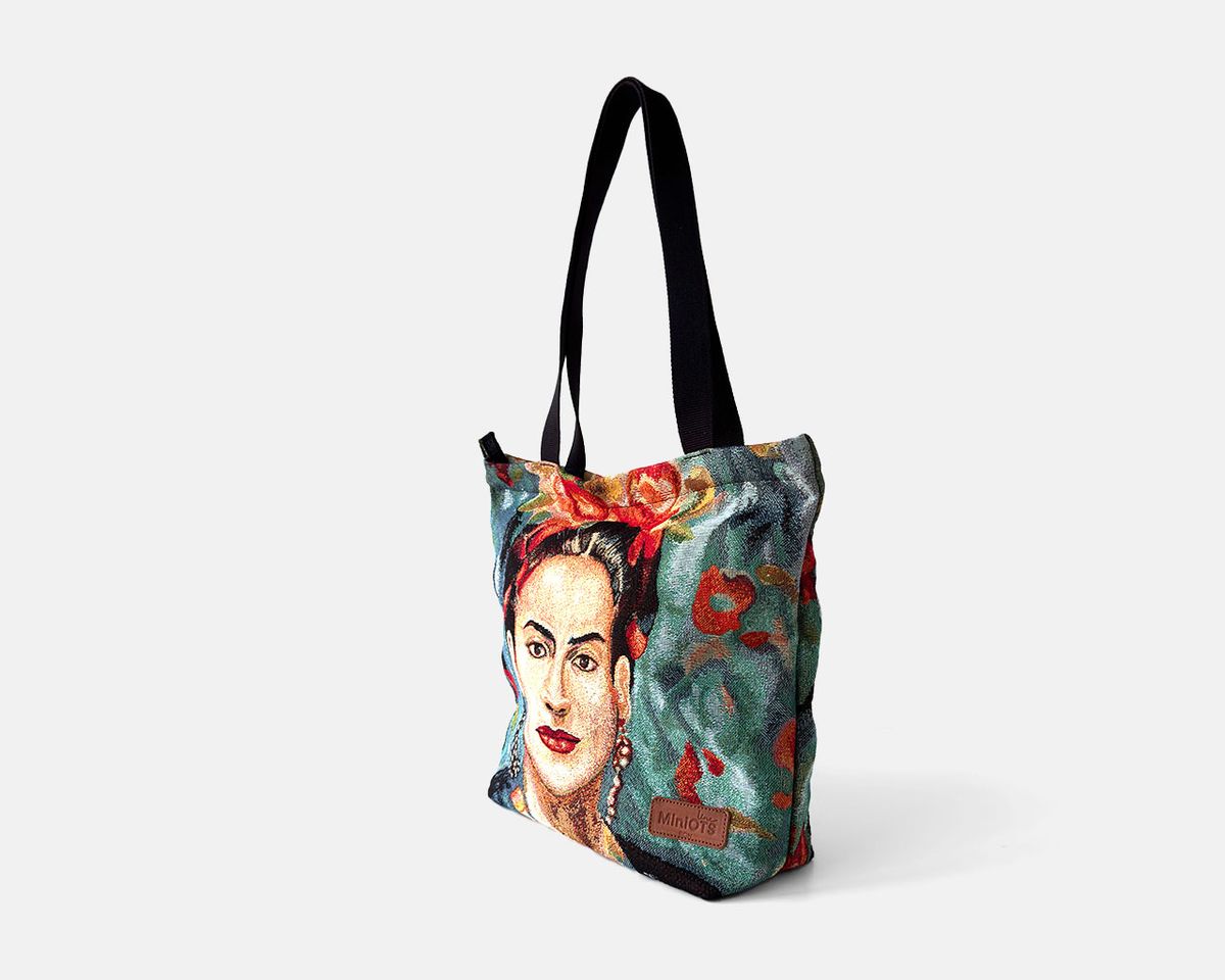 Bossa shopper mitjana MINIOTS Frida Kahlo