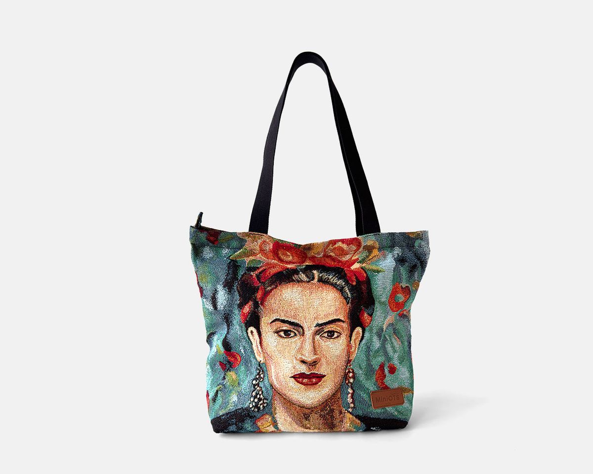 Bossa shopper mitjana MINIOTS Frida Kahlo
