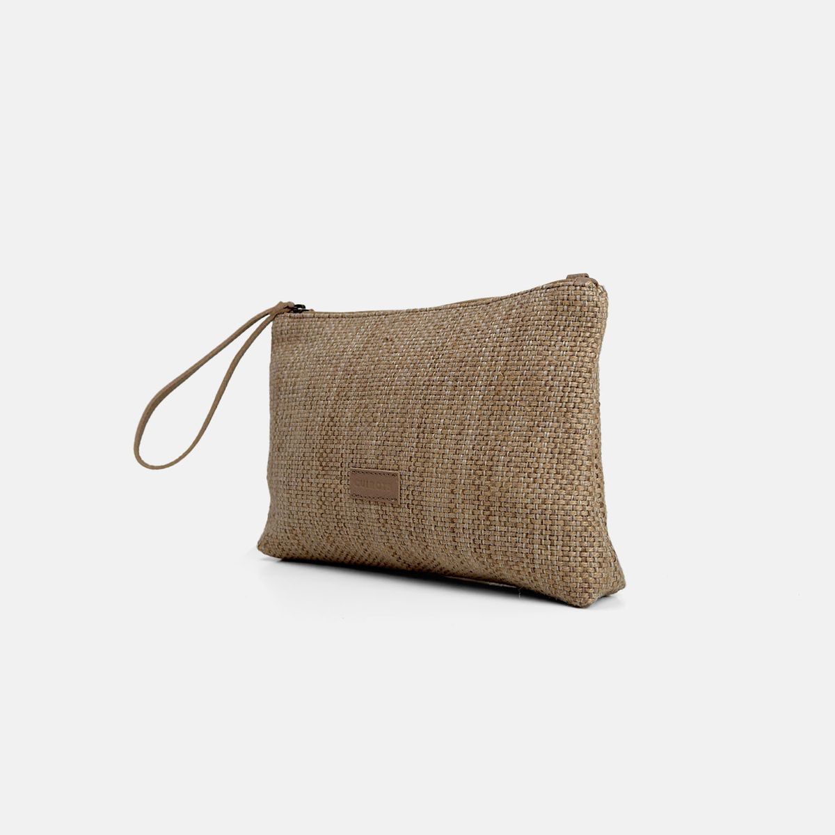 Bolso tipo sobre de rafia CUIROTS Ibiza