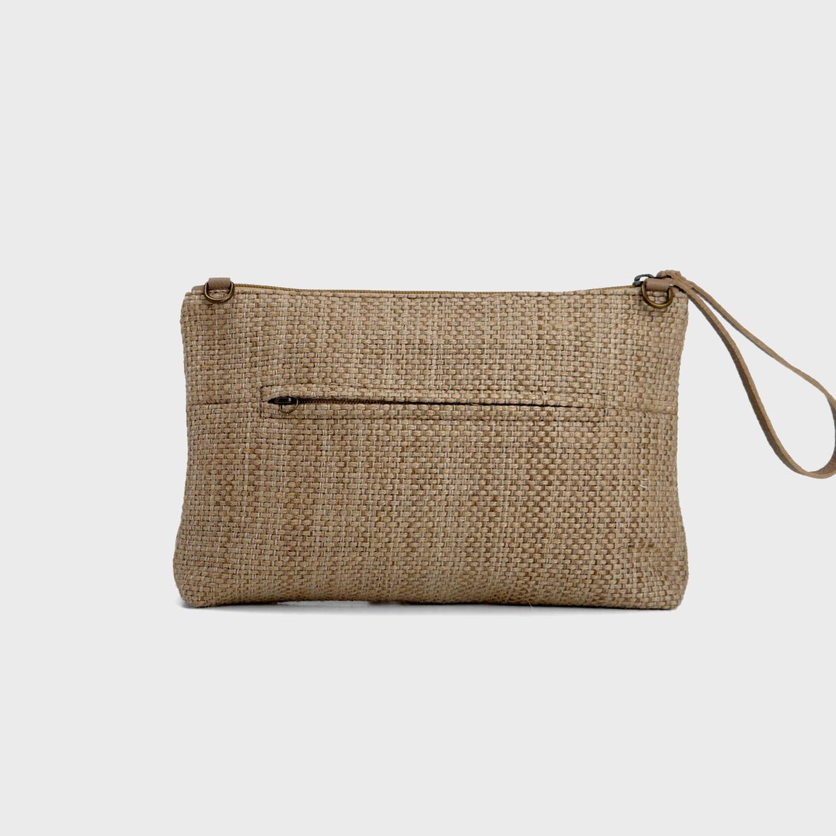 Bolso tipo sobre de rafia CUIROTS Ibiza